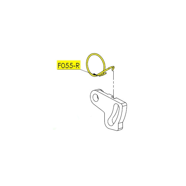 F055R Flat Box Bead Guide Spring Right