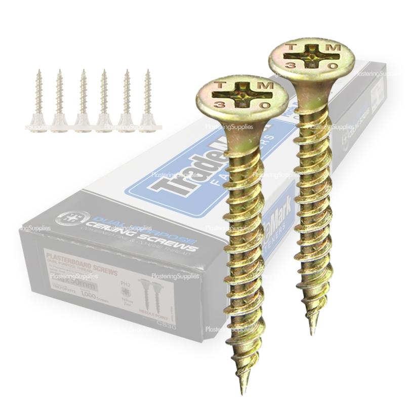 TradeMark Collated Ceiling Screws 1000 