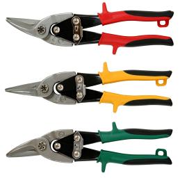 Crescent Aviation Tin Snips 3 Pack Left Right & Straight Compound Action CSPACK3