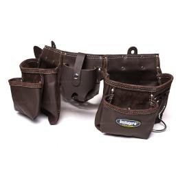 BuildPro Tool Belt Apron 13 Pocket Oil Tanned Leather BROWN LW31012