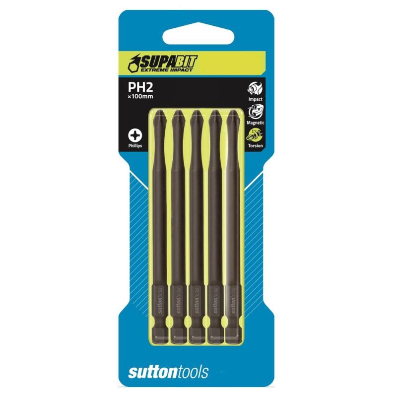 Sutton Tools Double Ended SUPABIT PH2 150mm Phillips Impact Power Bit S1082150