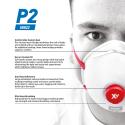 Dust & Mist Respirator with Exhalation Valve P2 Box12