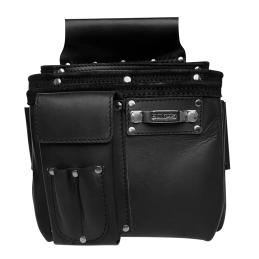 BuildPro LBNB7XL Tool Nail Bag With The Works 3 Pocket Leather LBNB7XL