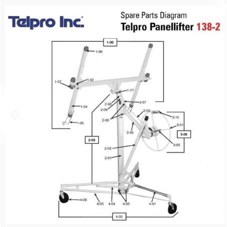 Telpro PanelLifter Cable For extension 00-186-03