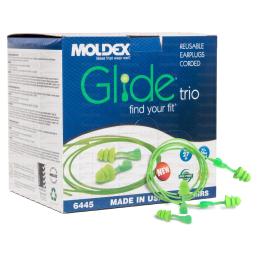 Moldex Earplugs 50 Pairs Glide® Trio Reusable 6445