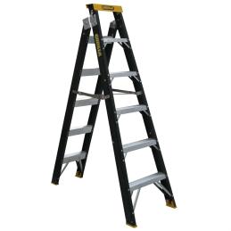 Gorilla 1.8-3.2m 120kg 6-Step Industrial Fiberglass Ladder FDM006-C
