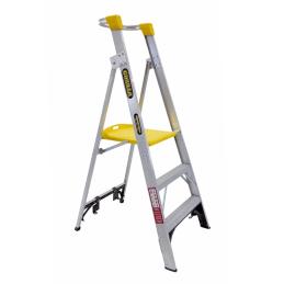 Gorilla 0.9m 150kg 3-Step Platform Aluminium Industrial Ladder PL003-I