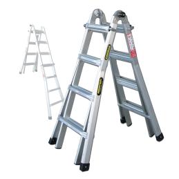 Gorilla 1.2-2.1m 120kg A Frame Mighty 15 Multi-Purpose Aluminium Ladder MM15-I