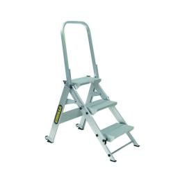 Gorilla 0.66m 150KG Industrial Heavy Duty Stair Ladder GOR-3STAIR